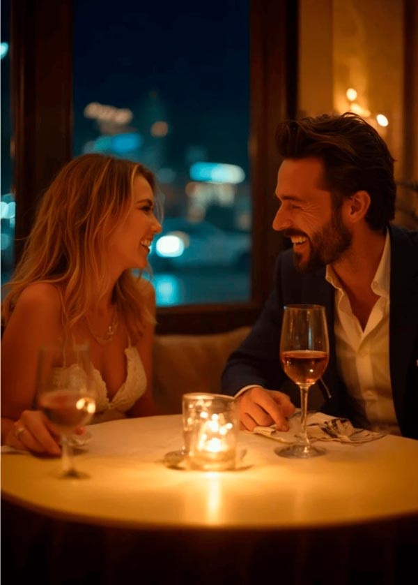 Jantar romantico com sugar baby - Contrate pelo book privado